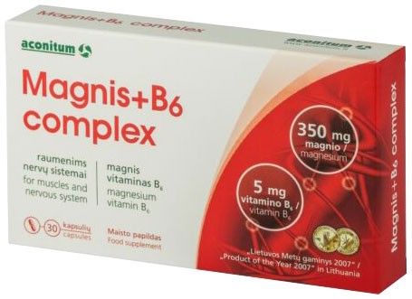 Magnis + B6 complex, 30 capsule  – 20,8 g Aconitum