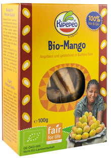 Mango bio si fairtrade, bucati uscate, 100g Kipepeo