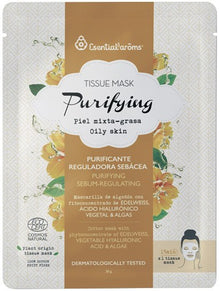 Masca tip servetel pentru fata purifianta si sebo regulatoare, Purifying 20g Esentialaroms