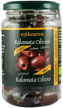 Masline kalamata bio, crude, fara samburi, 170g Epikouros