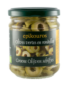 Masline verzi bio rondele, 190g Epikouros