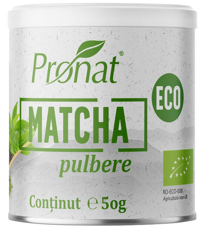 Matcha bio pulbere, 50g Pronat