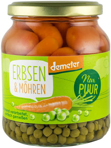 Mazare cu morcovi bio si demeter, 350g Nur Puur