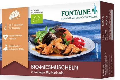 Midii bio in sos marinade, 120g Fontaine