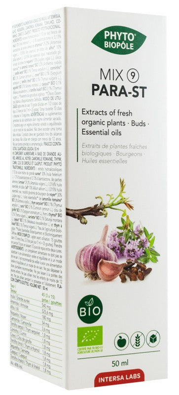 Mix bio 9 din plante, Para-ST, deparazitarea intestinelor, 50ml Phyto-Biopôle