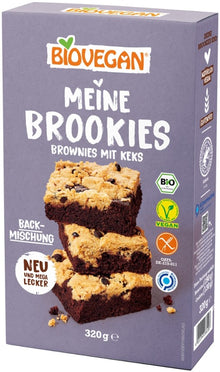 Mix bio pentru Brookies, Brownies cu biscuiti, vegan, 320g Biovegan