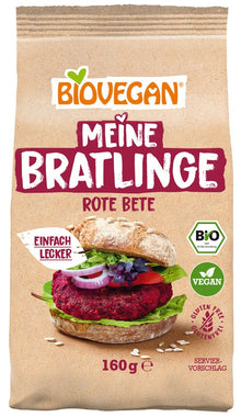 Mix bio pentru burger vegan cu sfecla rosie, 160g Biovegan