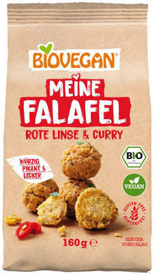 Mix bio pentru falafel cu linte rosie si curry, 160g Biovegan