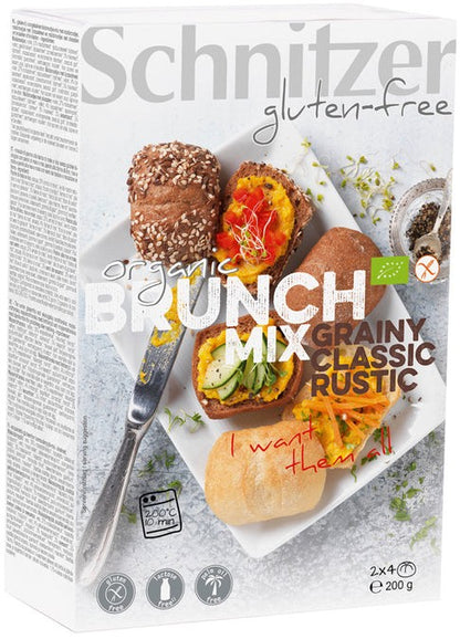 Mix de chifle bio fara gluten pentru mic dejun, 2x4 buc 200g Schnitzer Gluten Free