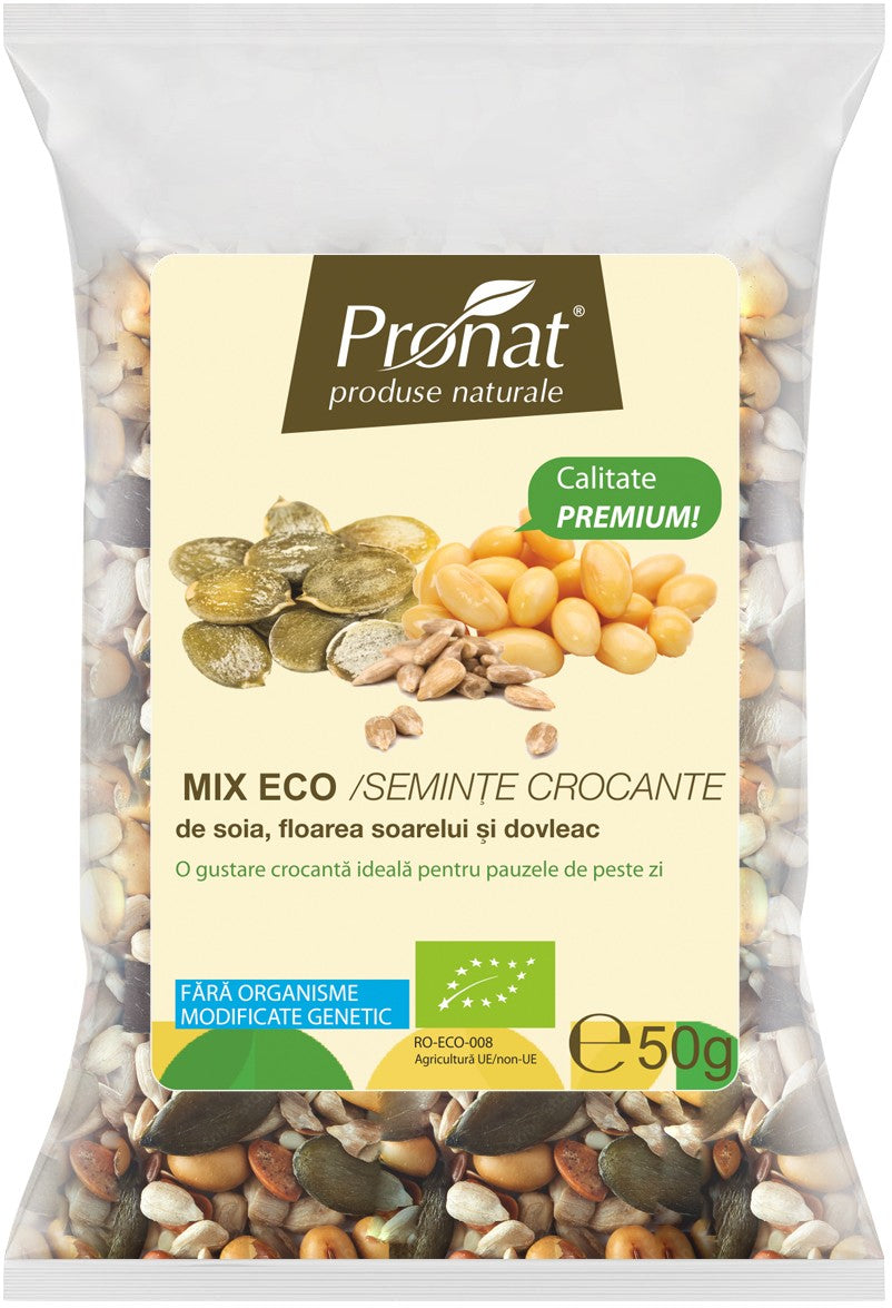 Mix Seminte bio crocante, 50g Pronat