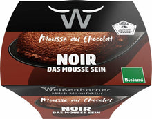 Mousse bio de ciocolata neagra, 80g Weisenhorner Milch Manufaktur