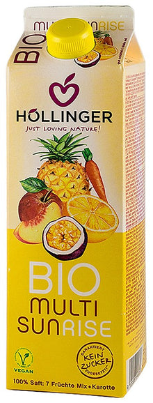 Multi Sunrise Suc bio din amestec de fructe, 1000ml Hollinger