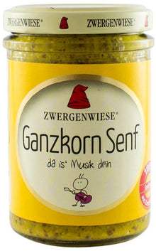 Mustar bio cu seminte de mustar intregi, 160ml Zwergenwiese