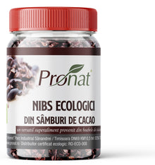Nibs bio din samburi de cacao, 130g Pronat