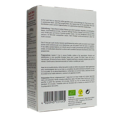 Orez pentru sushi, bio, 500g Arche
