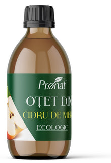 Otet bio din cidru de mere 5% aciditate, 250ml Pronat