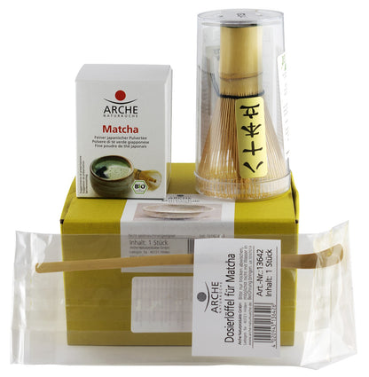 Pachet cadou ceai si ustensile matcha original japonez Arche