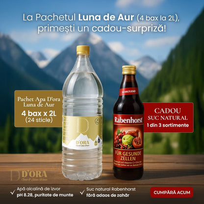 Pachetul luna de aur, Gold Water D'ora, 4 bax 48L (24x2L PET)