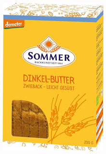Paine crocanta din grau spelta cu unt, bio si demeter, 200g Sommer