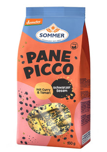 Panne Picco Asia cu susan negru mini grisine bio din alac, orz si mei, demeter 150g Sommer