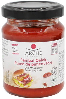 Pasta bio de chili Sambal Oelek, 125g Arche
