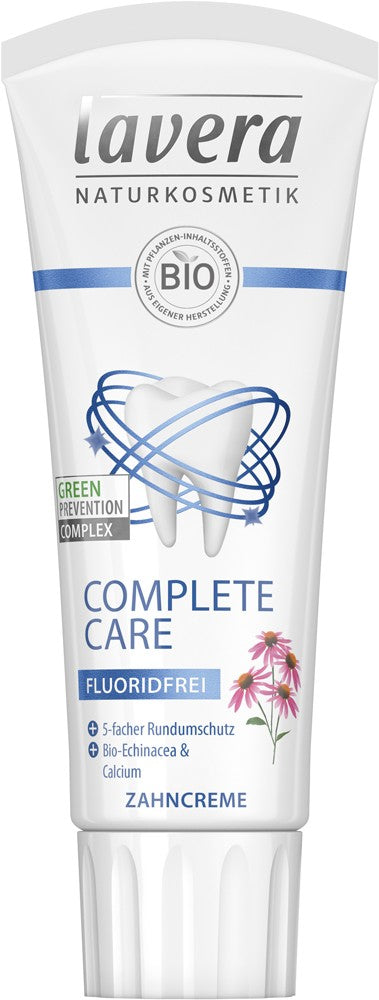 Pasta de dinti bio cu echinacea, Ingrijire completa, fara fluor, 75ml Lavera