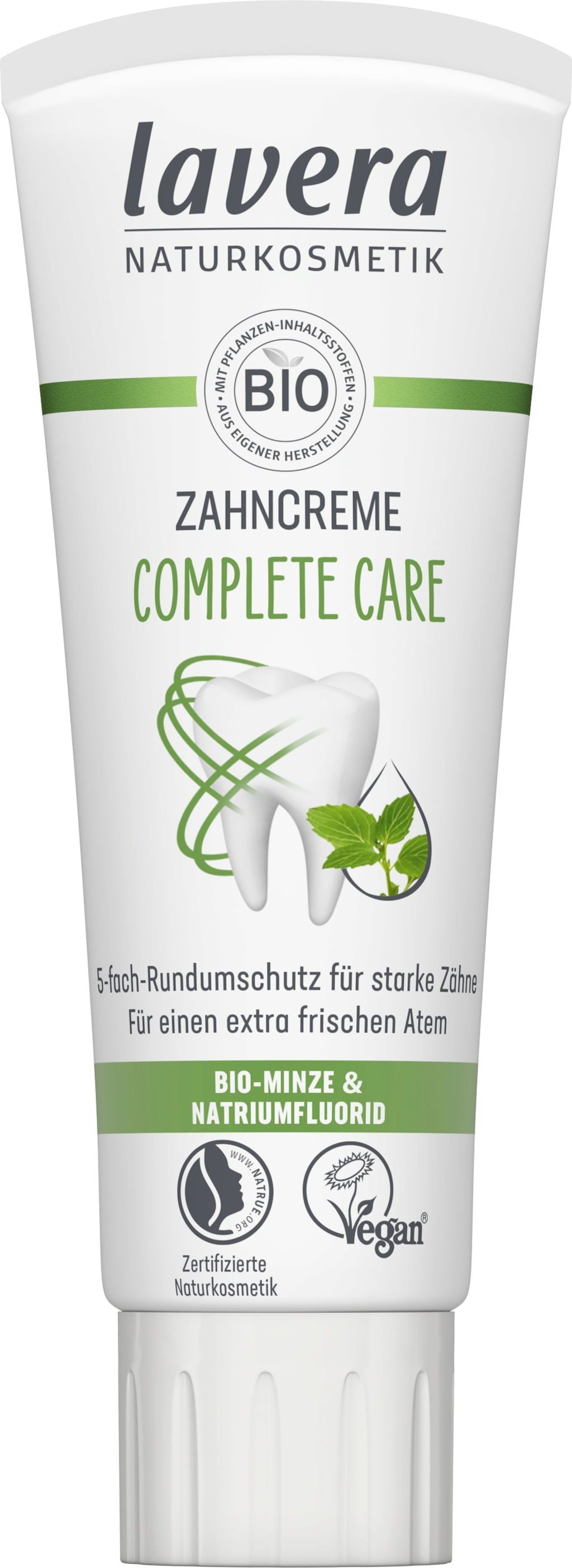 Pasta de dinti bio cu menta, Ingrijire completa, 75ml Lavera