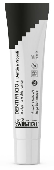 Pasta de dinti cu dentie (carbune de fag) si propolis, 75ml Argital