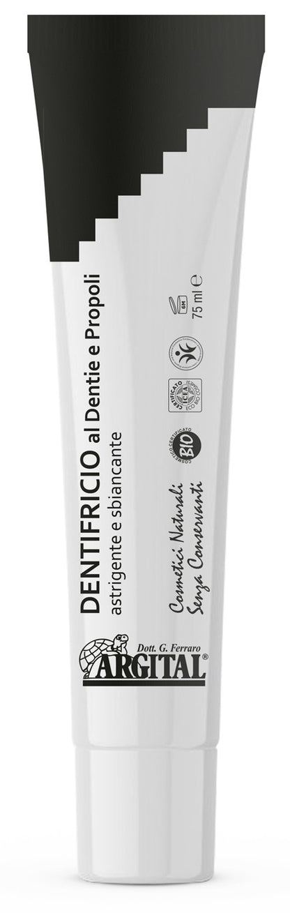 Pasta de dinti cu dentie (carbune de fag) si propolis, 75ml Argital