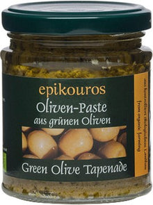 Pasta din masline verzi Tapenade, bio, 190g Epikouros