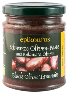 Pasta tapenade din masline Kalamata negre, bio, 190g Epikouros