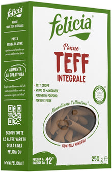 Penne din faina integrala teff 250g Felicia