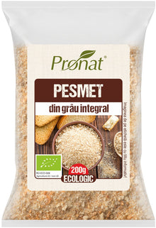 Pesmet bio din grau integral, 200g Pronat
