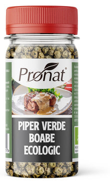 Piper verde boabe bio, 25g Pronat
