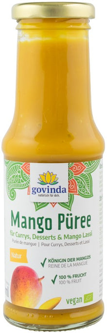 Piure bio de mango, 210ml Govinda