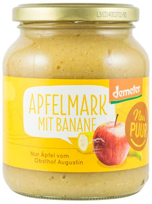 Piure biologic de mere cu banane, 360g Nur Puur