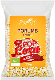 Porumb bio pentru popcorn, 200g Pronat
