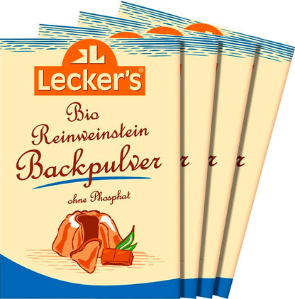 Praf de copt pur, fara fosfat, bio, 4x21g Lecker's