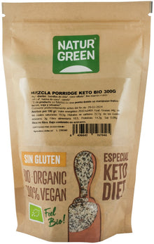 Premix bio pentru porridge Keto, 300g Natur Green