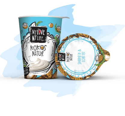 Preparat bio fermentat din lapte de cocos, natur, 400g, Mylove Mylife