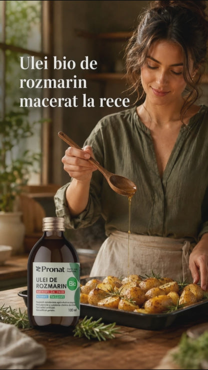 Ulei bio de rozmarin macerat la rece, 100ml Pronat