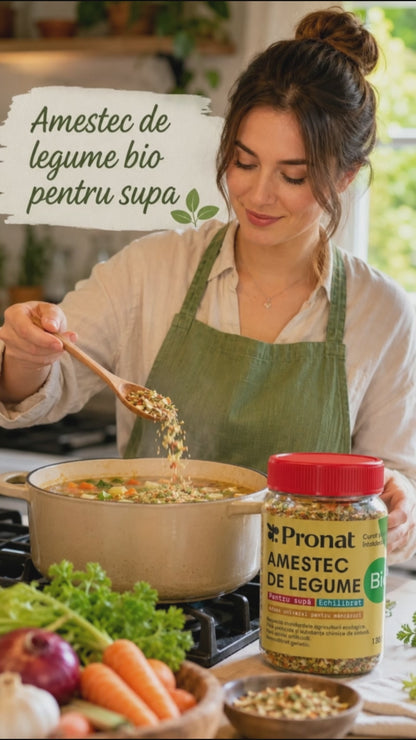 Amestec de legume bio pentru supa, 130g Pronat