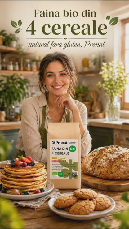 Faina bio din 4 cereale natural fara gluten, Pronat