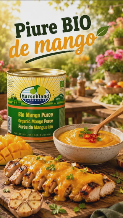 Piure bio de mango, 2650ml, Marschland Naturkost