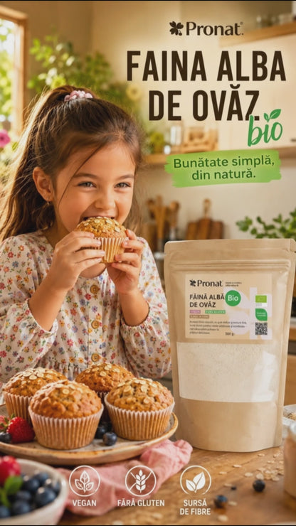 Faina alba de ovaz bio, 500g Pronat