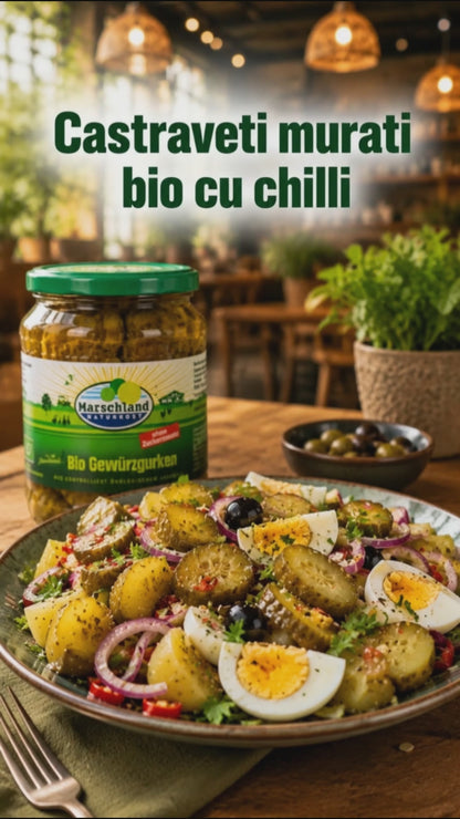 Castraveti bio cu chilli, 530g Marschland Naturkost