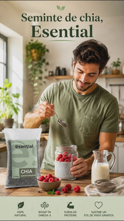 Seminte de chia, 250g Esential