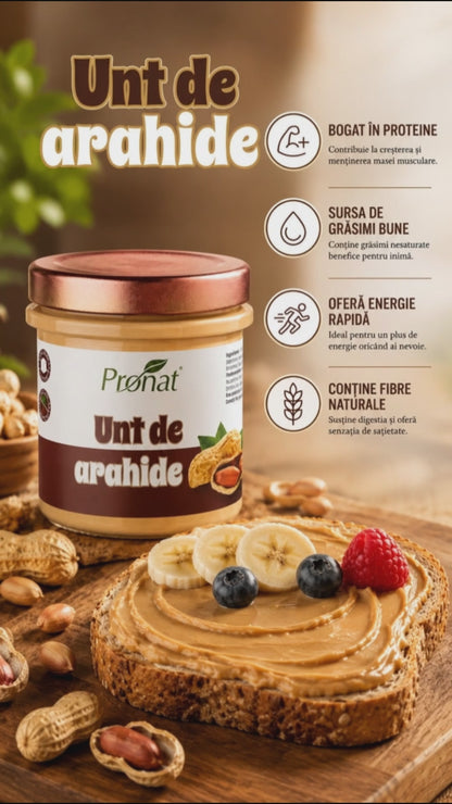 Unt de arahide, 300g Pronat
