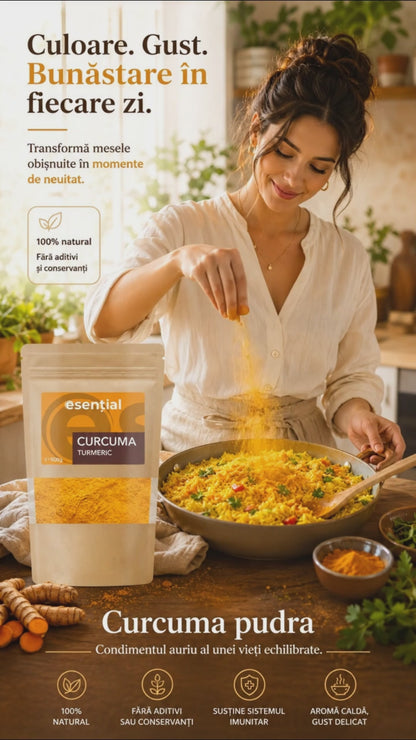 Curcuma pudra, 500g Esential