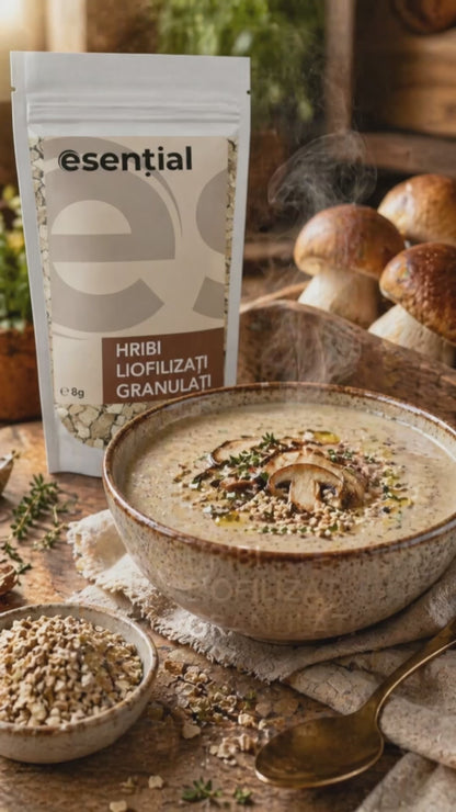 Hribi liofilizați granulați, 8g Esential